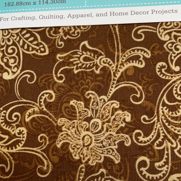 Waverly cotton fabric paisley floral print - Picture 2 of 5